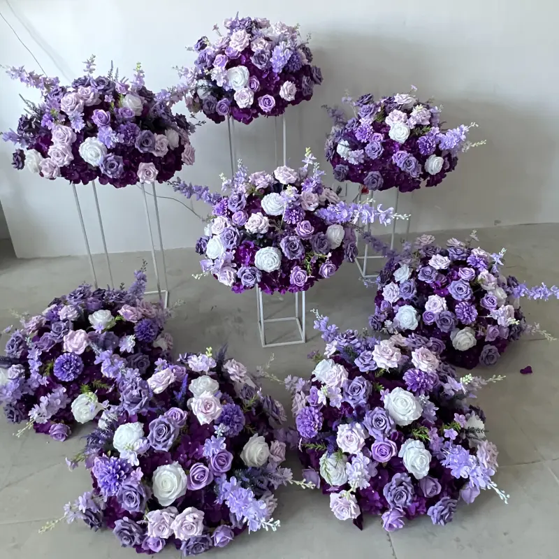 Purple Ombre Flower Ball