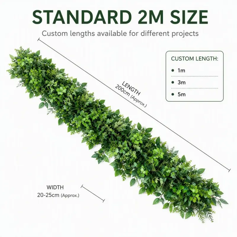 Greenery Flower Runner – Eucalyptus & Ivy Artificial Greenery Aisle Runner