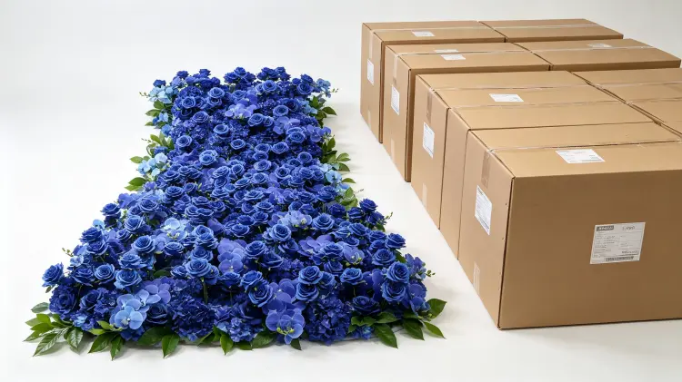 Artificial Flower Runner Rolled Packaging Carton Box Shipping Protection for Bulk Wholesale Orders