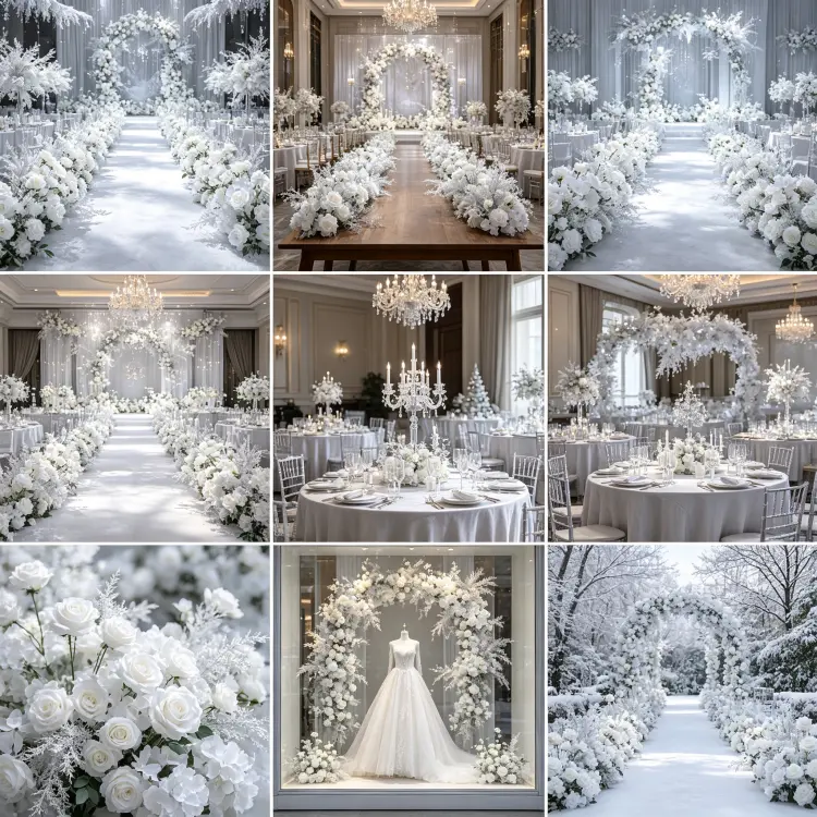 Global Wedding Event Flower Runner Projects Portfolio Cases Worldwide Artificial Flower Garland