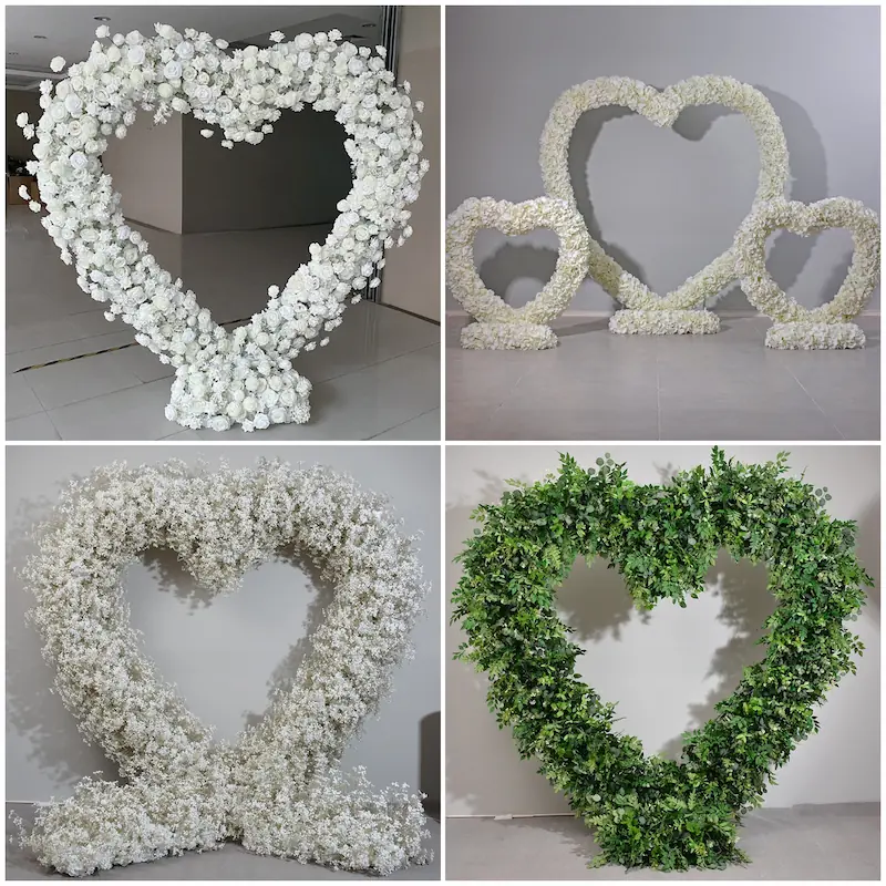 Red Heart Arch Backdrop for Proposal – Will You Marry Me Sign（Complete Romantic Arch + Sign Set）