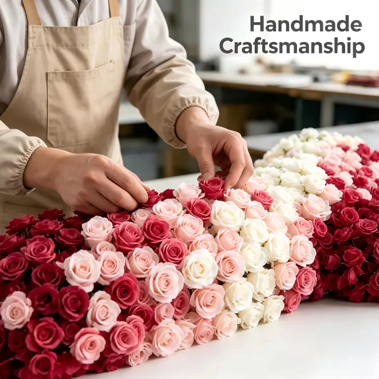 handmade artificial flower arrangement craftsmanship
