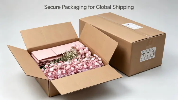 heart flower arch product packaging carton box