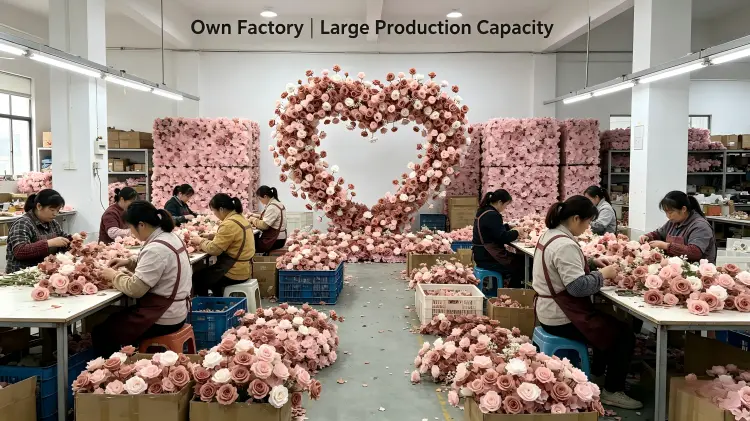 artificial flower factory production line workshop