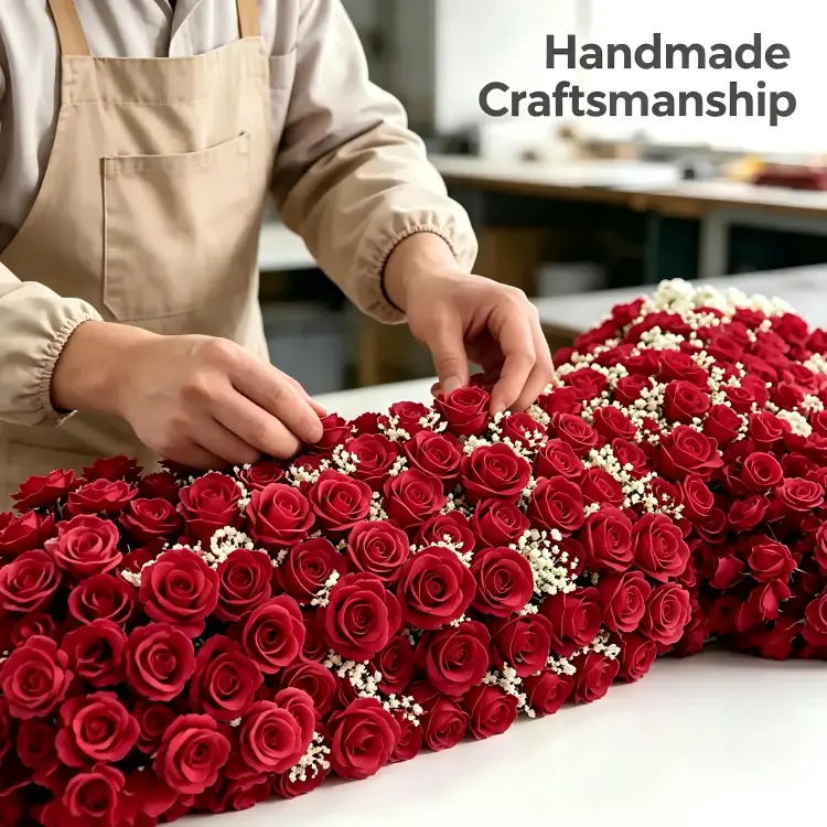 handmade artificial flower arrangement craftsmanship