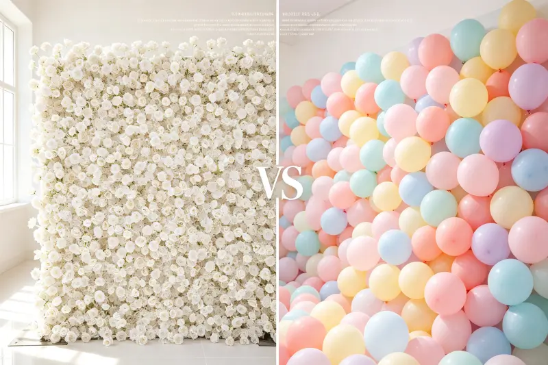 Flower Wall vs Balloon Wall: Which is Better for Event Rentals?