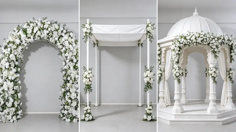 Flower Arch vs Chuppah vs Mandap: Complete Comparison Guide