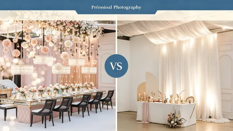 Hanging Flowers vs Draping Fabric: Which Is Better for Events?