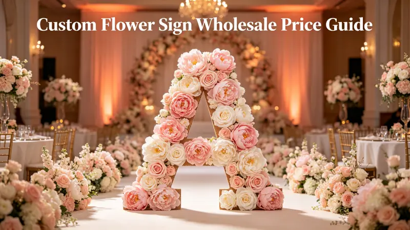 Custom Flower Sign Wholesale Price Guide 2026: Factory Direct Pricing