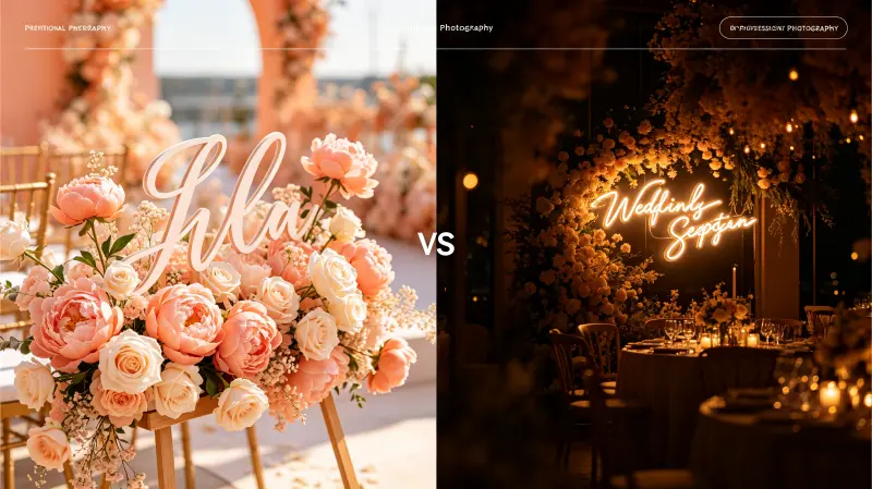 Flower Sign vs Neon Sign: Which Is Better for Events?