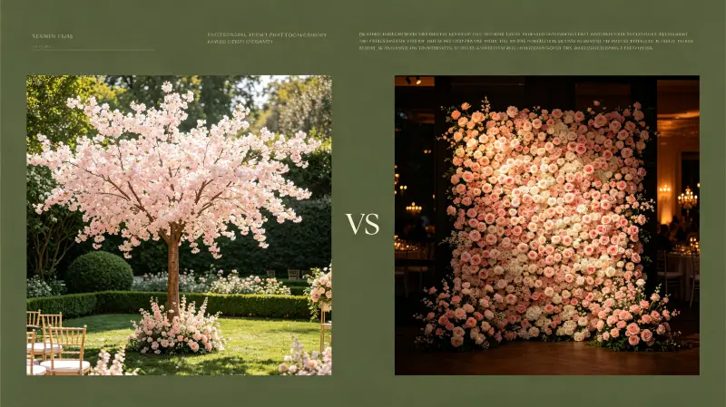 Flower Tree vs Flower Wall: Which Is Better for Events?