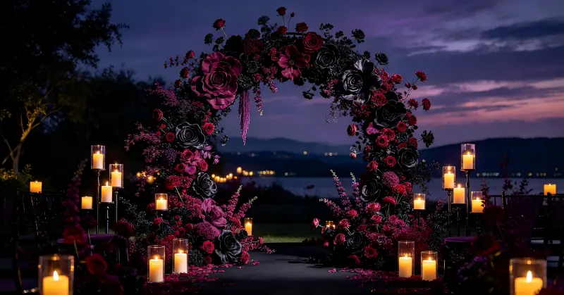 Moody Luxury Wedding: Dark Romantic Floral Decor Guide