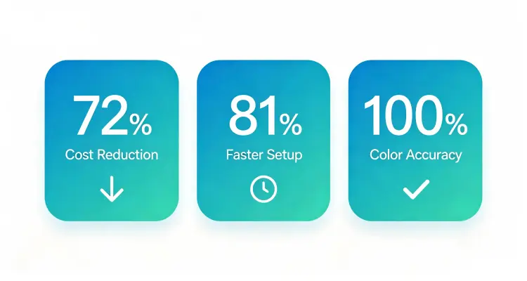 trade show floral cost savings results infographic