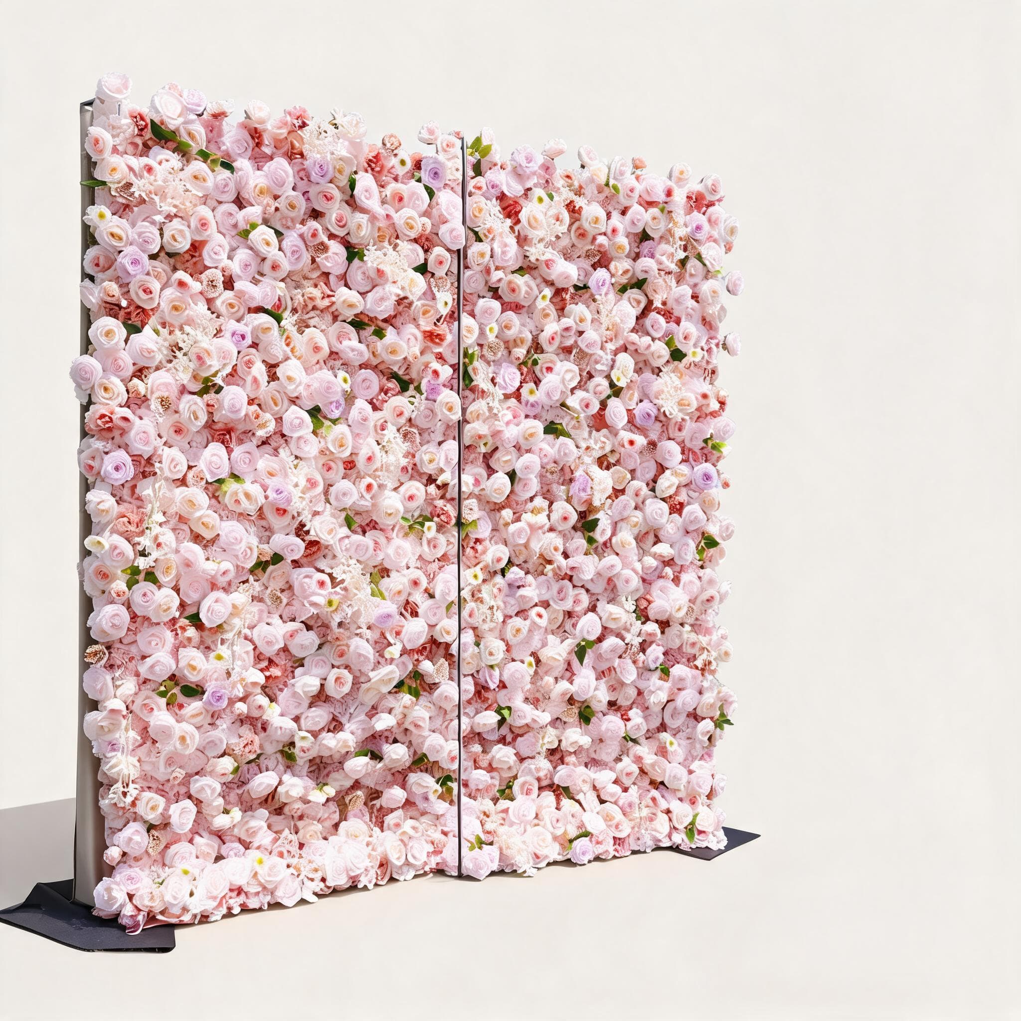 Pink Artificial Flower Wall – 8x8ft Wedding Backdrop