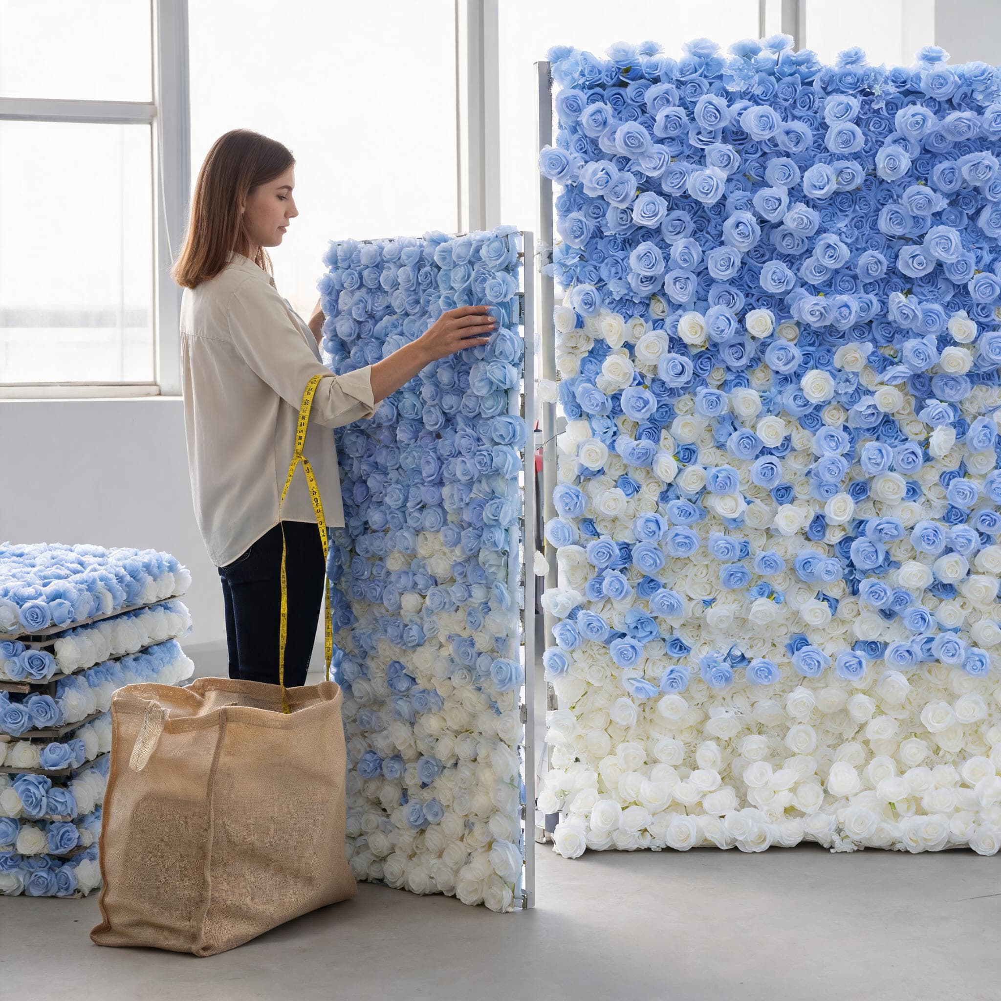 Rose Wall Backdrop – Wholesale Artificial Rose Flower Wall